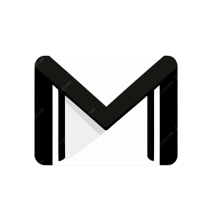 pngtree gmail inbox logo with a little black frame vector png image 15595991